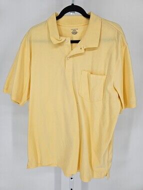 Covington Mens Sz XL Short Sleeve Golf Polo Shirt Light Yellow